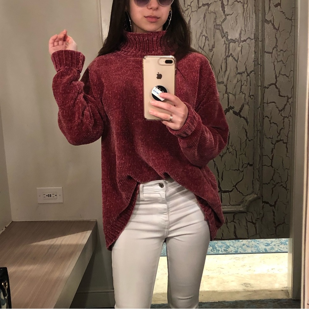 Pink Chenille Sweater Forever 21